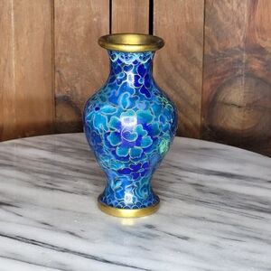 Cloisonné Flowers Vase